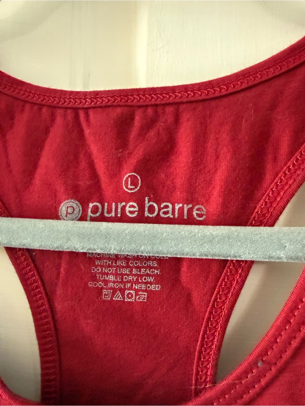 Pure Barre Red Racerback Tank Top - Picture 3 of 5